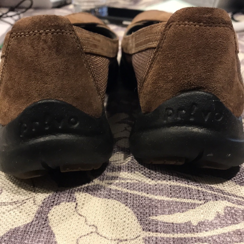 Privo Clarks Casual Athletic Suede Knit Flats Hook Loop Adjustable Woman’s 8 - Picture 4 of 7